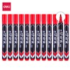 DELI THINK PERMANENT MARKER BULLET TIP 15MM RED BOX 12