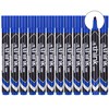 DELI THINK PERMANENT MARKER CHISEL TIP 5MM BLUE BOX 12