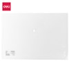 DELI A4 DOCUMENT WALLET BUTTON CLOSURE A4 CLEAR
