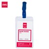 DELI ID POUCH SOFT PORTRAIT 62 X 109MM CLEAR PACK 10