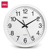 DELI PREMIUM WALL CLOCK WHITE 30CM