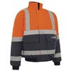 WORKIT 3003 HI VIS 2 TONE BOMBER JACKET WITH REFLECTIVE TAPE  ORANGENAVY  SIZE 3XL