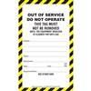 OUT OF SERVICE TAGS  PK100  TEAR PROOF  CW EYELET  STRING