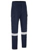 BISLEY BPC8580T APEX 240 FR RIPSTOP CARGO PANTS WITH REFLECTIVE TAPE  NAVY  SIZE 77R