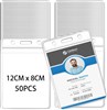 Waterproof Clear ID Badge Holder 12CM X 8CM PACK 50  SPECIAL BUY
