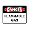 BRADY DANGER SIGN FLAMMABLE GAS 450 X 600MM POLYPROPYLENE