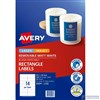 AVERY 959046 L7163REV REMOVABLE MULTIPUROSE LABEL LASERINKJET 14UP MATT WHITE PACK 25