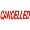 DESKMATE PREINKED MESSAGE STAMP CANCELLED RED