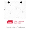 SASCO THCR DESK CALENDAR REFILL TOP PUNCH 2026