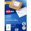 AVERY 959008 L7168 TRUEBLOCK SHIPPING LABEL LASER 2UP WHITE PACK 100