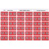 AVERY 43313 LATERAL FILE LABEL SIDE TAB COLOUR CODE M 25 X 38MM PINK PACK 180