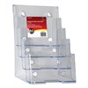 DEFLECTO BROCHURE HOLDER 4TIER A5 CLEAR