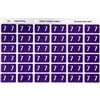 AVERY 43347 LATERAL FILE LABEL SIDE TAB YEAR CODE 7 25 X 38MM PURPLE PACK 180