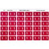 AVERY 43341 LATERAL FILE LABEL SIDE TAB YEAR CODE 1 25 X 38MM MAGENTA PACK 180