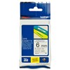 BROTHER TZE211 LAMINATED LABELLING TAPE 6MM BLACK ON WHITE