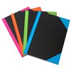 BLACK AND RED NOTEBOOK CASEBOUND RULED 192 PAGE A5 ASSORTED CORNERS