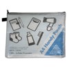 COLBY HANDY POUCH PENCIL CASE ZIP CLOSURE A4 BLACK