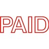 DESKMATE PREINKED MESSAGE STAMP PAID RED
