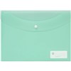 MARBIG DOCULOPE WALLET BUTTON CLOSURE PP A4 PASTEL GREEN