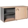 RAPID WORKER SLIDING DOOR CREDENZA 1500 X 450MM OAKIRONSTONE