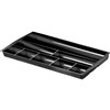 ITALPLAST GREENR RECYCLED DRAWER TIDY 8 COMPARTMENT BLACK