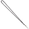 REXEL ID LADYARD CORD STYLE SWIVEL CLIP BLACK PACK 10