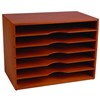 ESSELTE NATURALS STATIONERY STAND HORIZONTAL 6 TIER WOODEN