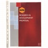 MARBIG DELUXE SHEET PROTECTORS SILVER STRIP A4 BOX 100