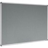 VISIONCHART CORPORATE FELT PINBOARD ALUMINIUM FRAME 2400 X 1200MM GREY