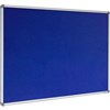 VISIONCHART CORPORATE FELT PINBOARD ALUMINIUM FRAME 900 X 600MM ROYAL BLUE