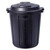 GARBAGE BIN WITH LID 60 LITRE GREENBLACK