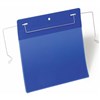 DURABLE LOGISTICS POCKETS WITH WIRE STRAPS A5 LANDSCAPE BLUE PACK 50