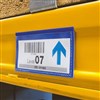 DURABLE LOGISTICS MAGNETIC DOCUMENT POCKET 50 X 110MM BLUE PACK 50