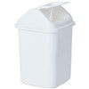 COMPASS RECTANGULAR PLASTIC SWING BIN 20 LITRE WHITE