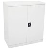 RAPIDLINE GO SWING DOOR STEEL CUPBOARD 2 SHELVES 1015 X 910 X 450MM WHITE SATIN