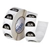 AVERY 937335 REMOVABLE DAY LABEL SUNDAY 24MM BLACKWHITE BOX 1000