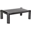 BRATECK HEIGHT ADJUSTABLE MONITOR RISER BLACK