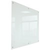 RAPIDLINE GLASS WRITING BOARD WITH CHROME FITTINGS 1500 X 900 X 15MM WHITE