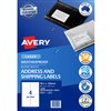 AVERY 959411 L7071 WATERPROOF SHIPPING LABELS 4UP WHITE PACK 10