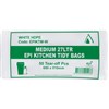HUHTAMAKI BIN LINER 27 LITRE WHITE PACK 50