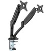 RAPIDLINE EXECUTIVE GAS SPRING DUAL MONITOR ARM BLACK