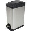 COMPASS PEDAL BIN RECTANGULAR STAINLESS STEEL 15 LITRE