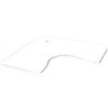 RAPIDLINE SCREEN SCALLOPED CORNER WORKSTATION DESK TOP 1500 X 1500 X 750 NATURAL WHITE
