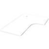 RAPIDLINE SCREEN SCALLOPED CORNER WORKSTATION DESK TOP 1800 X 1200 X 750 NATURAL WHITE
