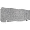 RAPIDLINE ECO PANEL DESK MOUNTED SCREEN 1190 X 384MM MARBLE GREY