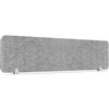 RAPIDLINE ECO PANEL DESK MOUNTED SCREEN 1490 X 384MM MARBLE GREY