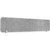 RAPIDLINE ECO PANEL DESK MOUNTED SCREEN 1790 X 384MM MARBLE GREY