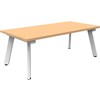 RAPIDLINE ETERNITY COFFEE TABLE 1200 X 600MM BEECHWHITE SATIN