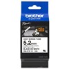 BROTHER HSE211E HEAT SHRINK TUBE LABELLING TAPE 52MM BLACK ON WHITE