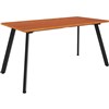 RAPIDLINE ETERNITY MEETING TABLE 1500 X 750MM CHERRYBLACK